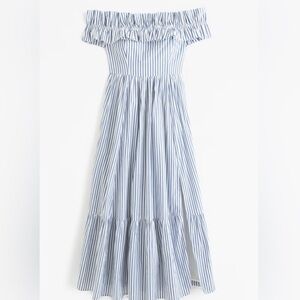 Abercrombie & Fitch Blue and White Striped Dress